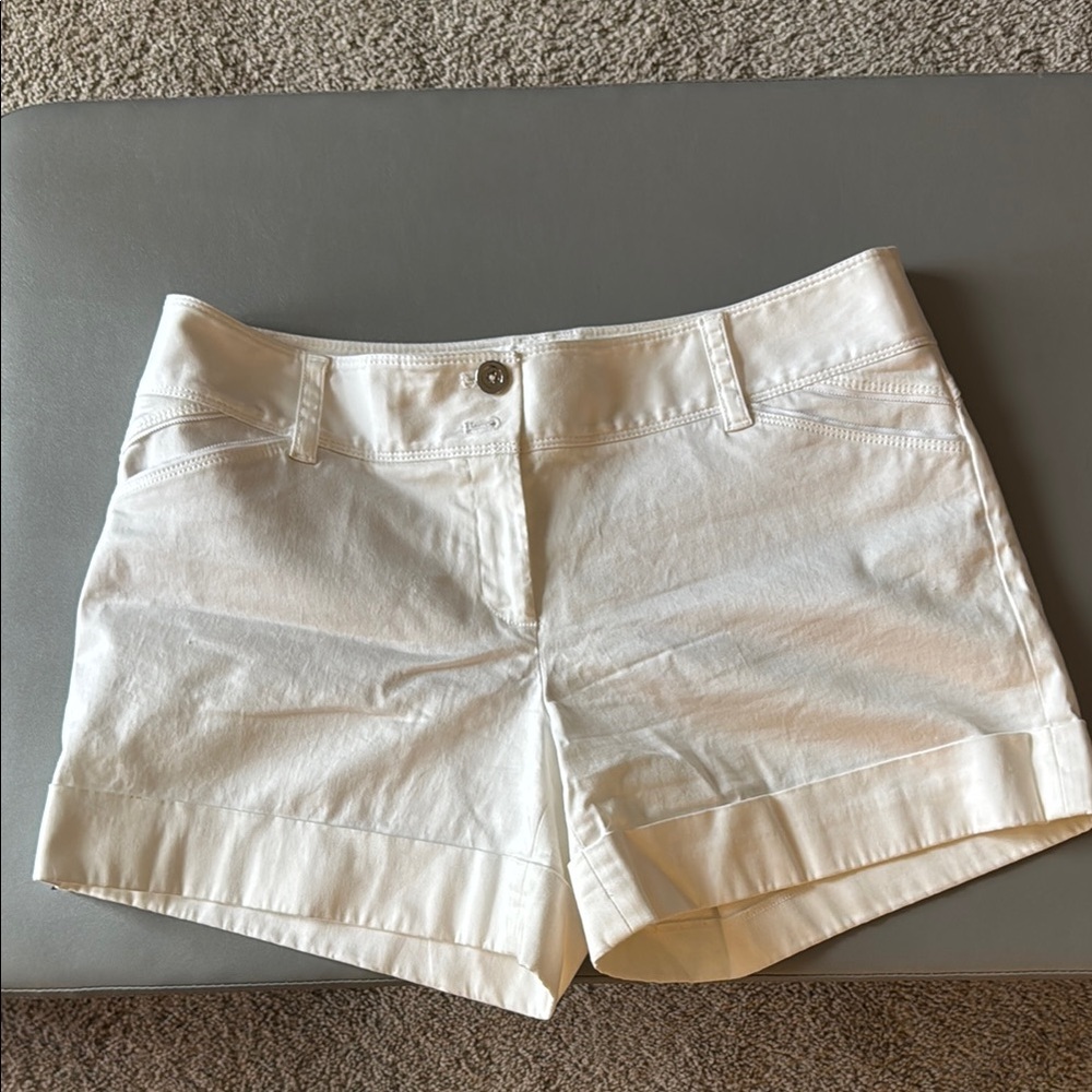 White House Black Market Elegant White Shorts